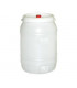 Fût en plastique rond 60L + robinet et barboteur