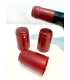 50 capsules de surbouchage en plastique thermorétractable couleur Bordeaux