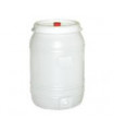 Fût en plastique rond 60L + robinet et barboteur