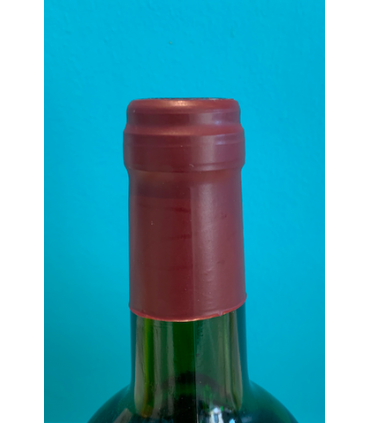 50 capsules de surbouchage en plastique thermorétractable couleur Bordeaux