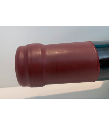 50 capsules de surbouchage en plastique thermorétractable couleur Bordeaux