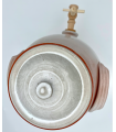 Vinaigrier en grès émaillé blanc 2.7  L