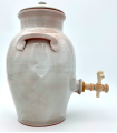 Vinaigrier en grès émaillé blanc 2.7  L