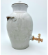 Vinaigrier en grès émaillé blanc 5 L