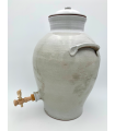 Vinaigrier en grès émaillé blanc 8 L