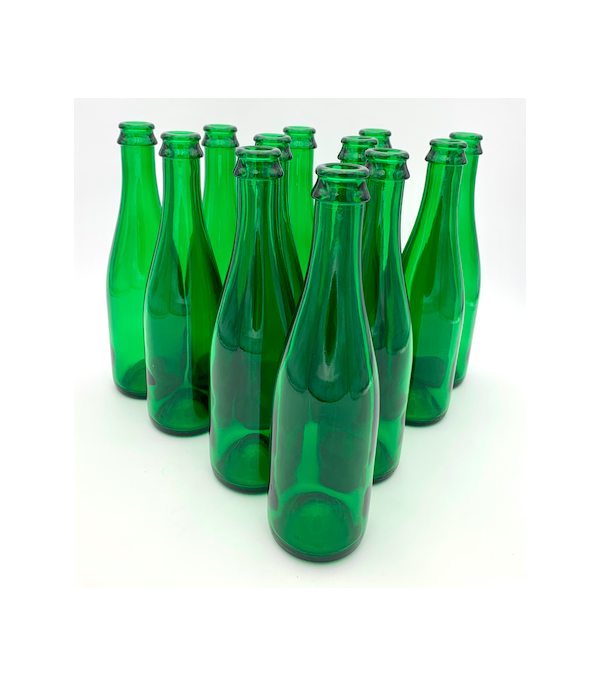 Petite bouteille en verre vert