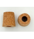 2 bouchons percés diam 25x30 mm pour robinet vinaigrier 3 pouces