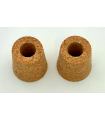 2 bouchons percés diam 25x30 mm pour robinet vinaigrier 3 pouces