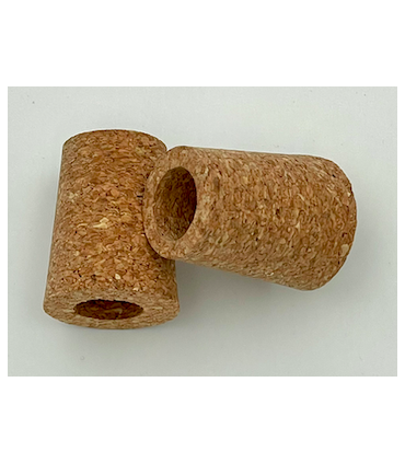 2 bouchons percés diam 20x25 mm pour robinet vinaigrier 3 pouces