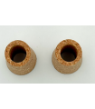 2 bouchons percés diam 20x25 mm pour robinet vinaigrier 3 pouces