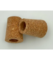 2 bouchons percés diam 20x25 mm pour robinet vinaigrier 3 pouces