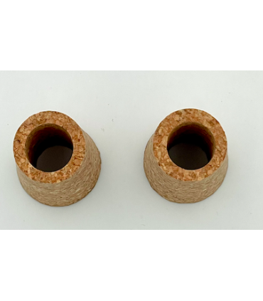 2 bouchons percés diam 20x25 mm pour robinet vinaigrier 3 pouces