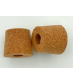 2 bouchons percés diam 30x35 mm pour robinet vinaigrier 3 pouces