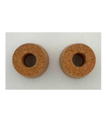 2 bouchons percés diam 30x35 mm pour robinet vinaigrier 3 pouces