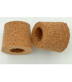 2 bouchons percés diam 30x35 mm pour robinet vinaigrier 4,5 pouces