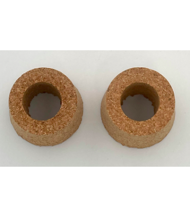 2 bouchons percés diam 25x30 mm pour robinet vinaigrier 4,5 pouces