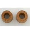 2 bouchons percés diam 25x30 mm pour robinet vinaigrier 4,5 pouces