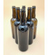 6 Bouteilles de bière brune 75 cl pour couronne 26 mm