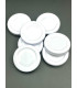 100 Couvercles twist-off 48 blanc pour Bouteille 75 cl  et 1 L