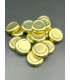 100 Couvercles twist-off 38 hauteur 12 mm doré pour Bouteille 24 CL