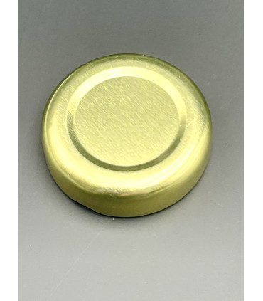 100 Couvercles twist-off 38 hauteur 12 mm doré pour Bouteille 24 CL