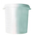 Seau en plastique blanc 30L avec couvercle