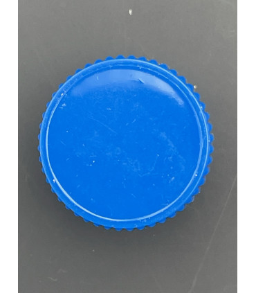 12 bouchons liège à tête plastique bleu