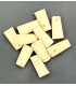 10 Topettes 8x6 mm, hauteur 16 mm