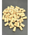 100 Topettes 10x8 mm, hauteur 18 mm