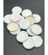 100 Couvercles twist-off 43 blanc pour bouteille 25 cl