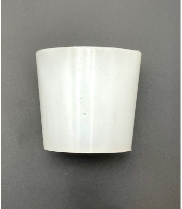 Bouchon conique en silicone avec trou D44/36 + trou 17mm