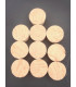 10 bondes 38x34 mm hauteur 30 mm