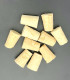 Topettes 15x12 mm, hauteur 25 mm (par 10)