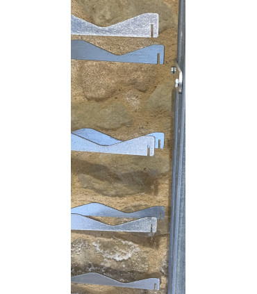 Casier extension 126 places acier galvanisé H180 x L70 x Prof 26,5 cm