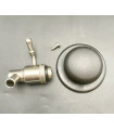 Cuve inox fond plat 30L + couvercle et robinet