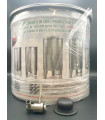 Cuve inox fond plat 30L + couvercle et robinet