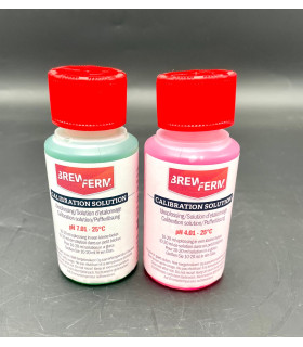 Solution d'etalonnage set de 2 solutions : pH 4.01 et pH 7.01. Contenu : 2 x 100 ml.