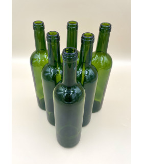 6 Bouteilles de vin Bordeaux Verte 75 cl