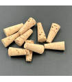 Topettes 10x5 mm, hauteur 23 mm (par 10)