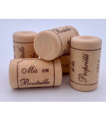 12 bouchons cylindriques 42x22mm synthétiques