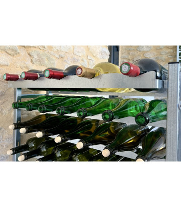 Kit de réglettes Magnum en acier galvanisé pour casier Embouteille.com