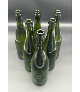 6 Bouteilles cidre et pétillant verte 75 cl 29 mm