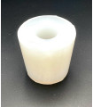 Bouchon conique en silicone avec trou D55/47 + trou 9mm