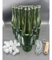 Kit pour cidre 12 bouteilles, 12 bouchons, 12 muselets & pose muselets
