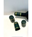 50 capsules de surbouchage en plastique thermorétractable de couleur verte
