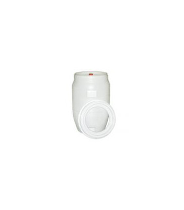 Fût en plastique rond 120L + robinet et barboteur