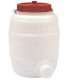 Bidon en plastique rond 15L + couvercle et robinet
